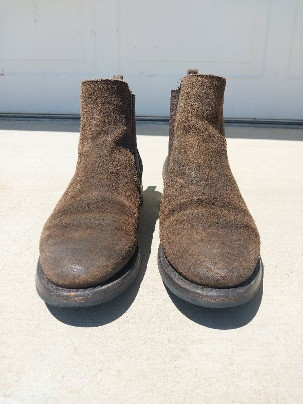 Thursday Boot Company Men's Duke Chelsea Boot Dark Olive Suede Leather Size 7 D